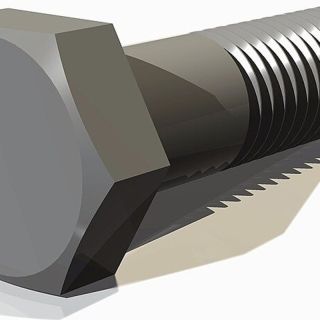 Carbon Steel Hex Bolts, M10, Box of 500